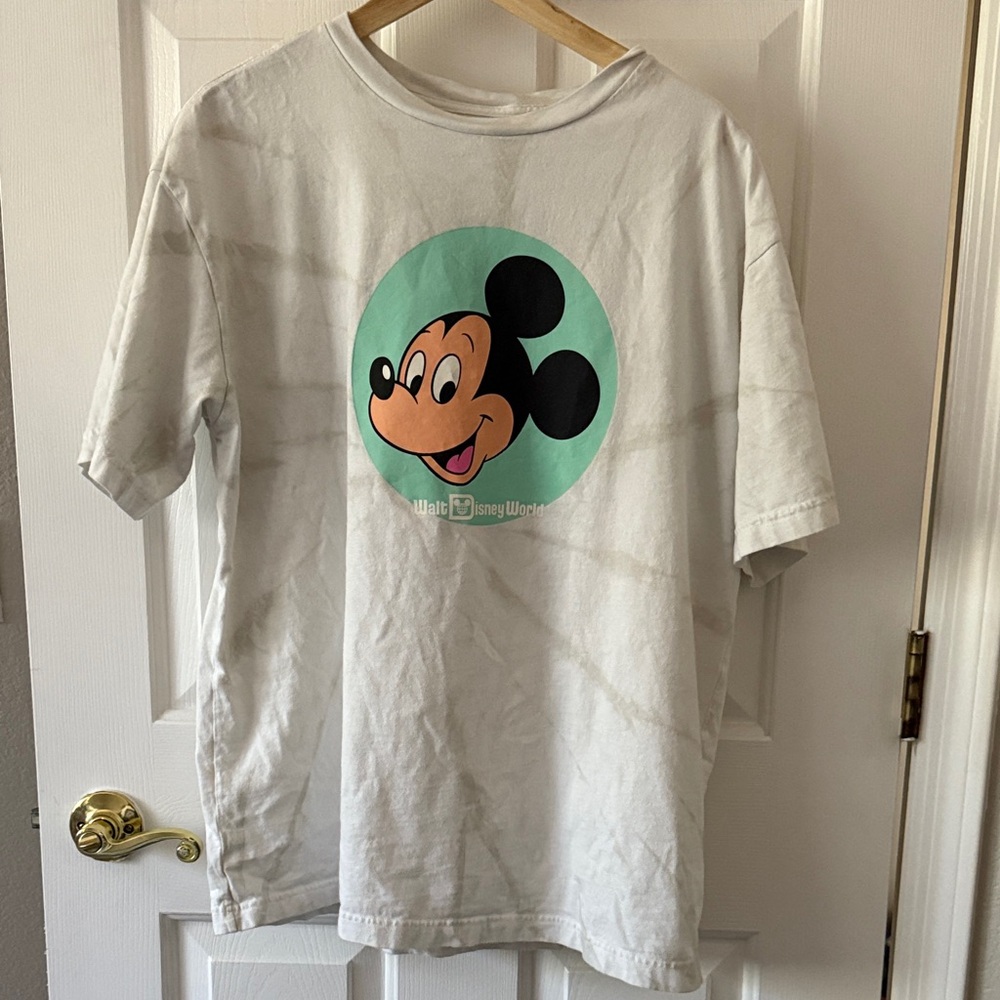 Disney Mickey Mouse White T-Shirt (L)